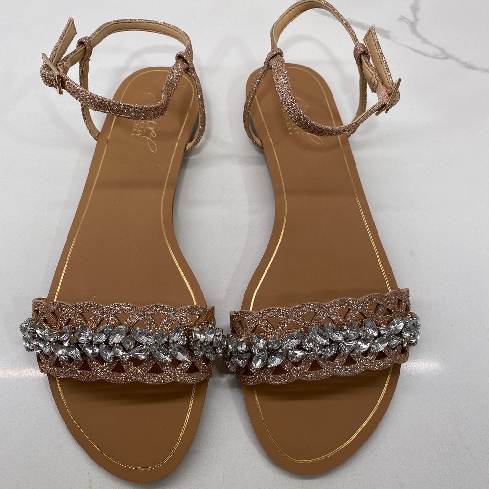 New Badgley Mischka Wedding Sandals